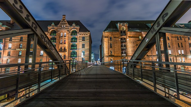 Spreicherstadt area view from the bridge